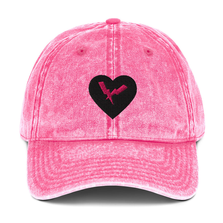 Vintage Heart Cap Pink